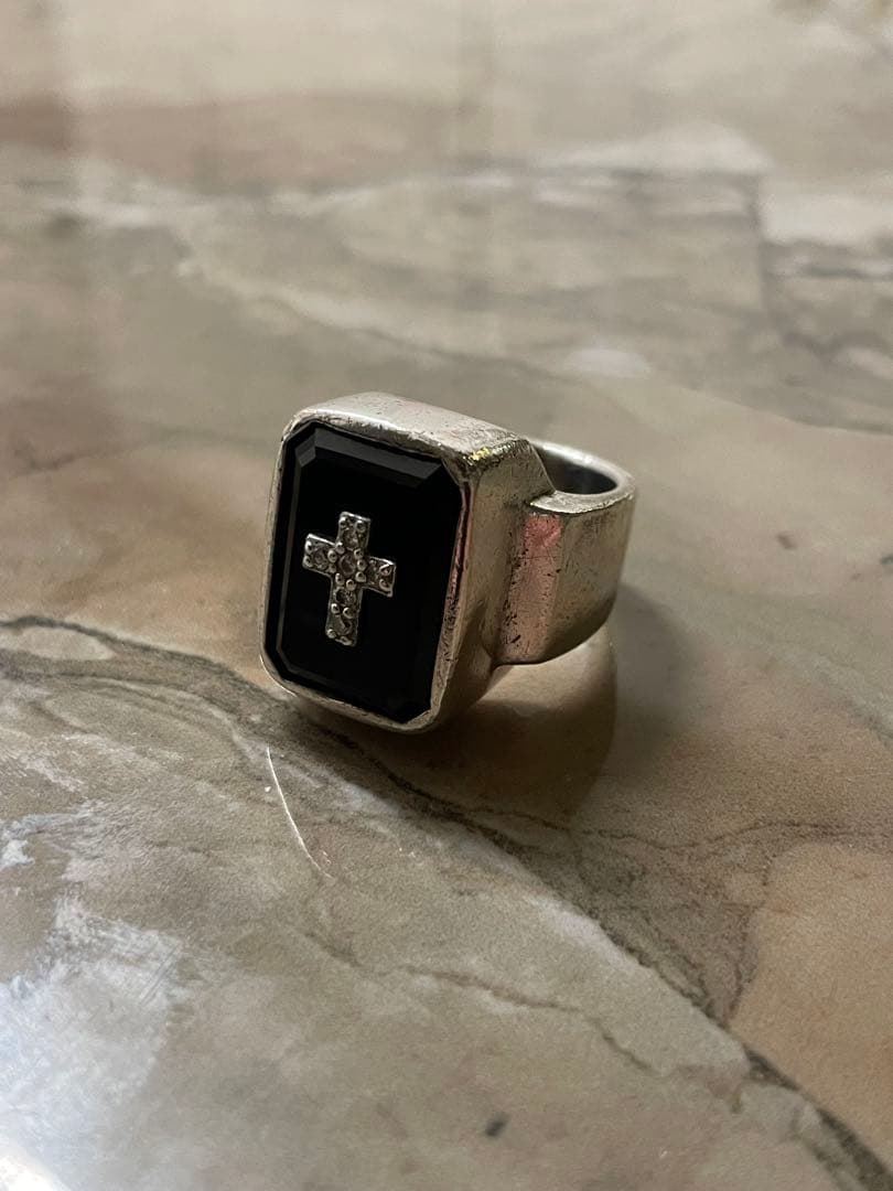 Justin Davis エミネムリング クロス オニキス 19号前後 正規品