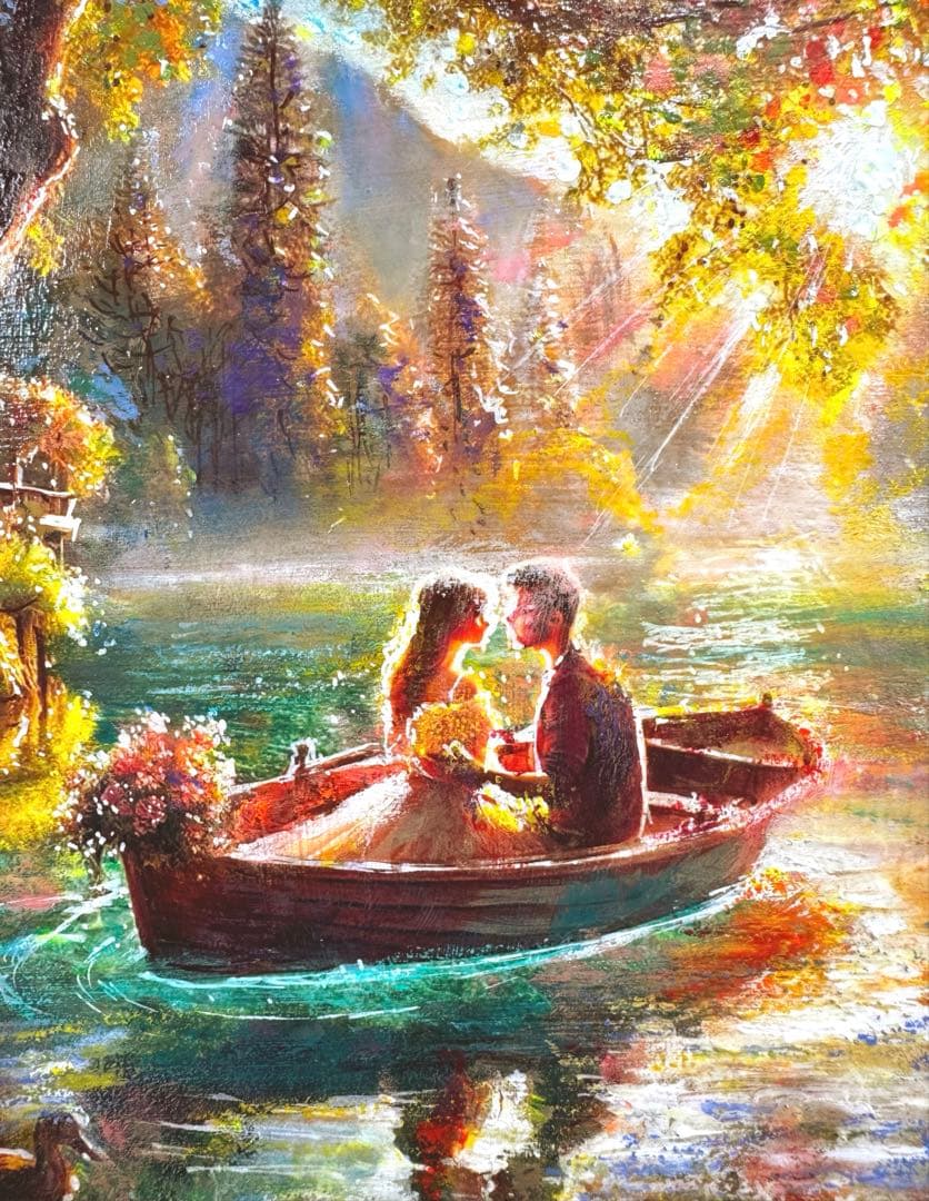 ○水面に委ねて… 絵画原画