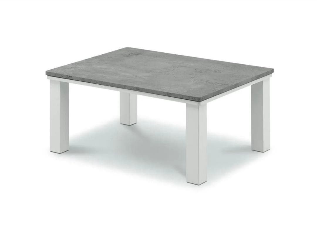 限定一点限り特価品【新品】カジュアルこたつ　グレーホワイト 80×60