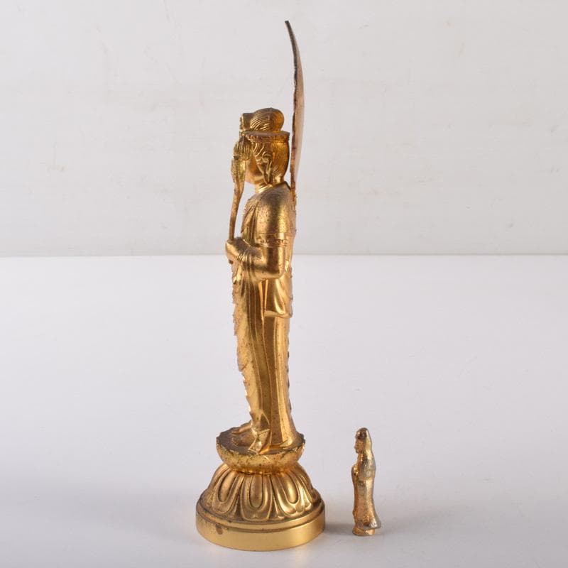 Bd-akioto　観音菩薩像　懐中仏　２体　観音開逗子付　V　7982