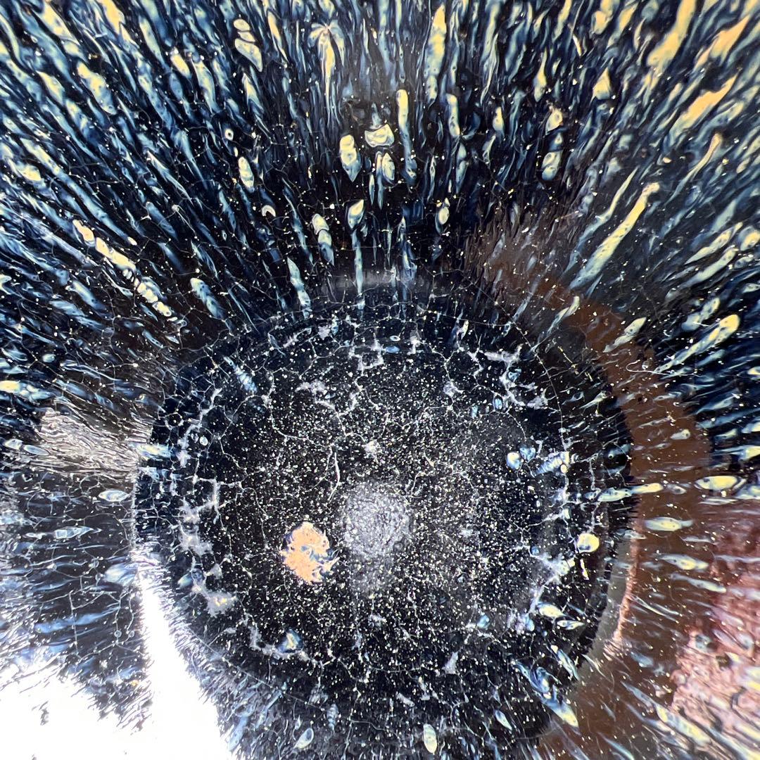 中国古玩　天目茶碗　口径約12.5㎝　東Y8-0105☆2Fタエチ