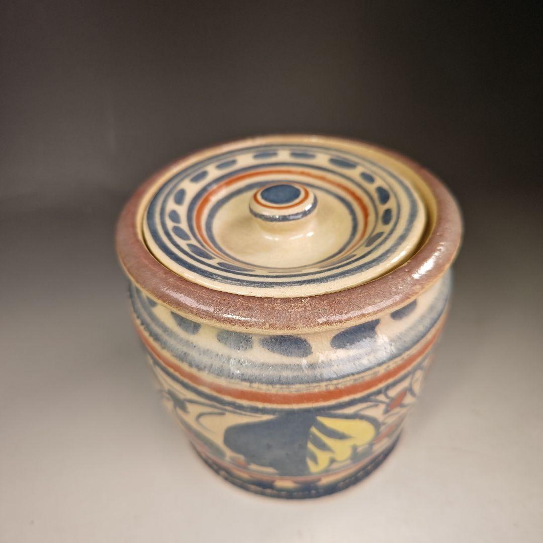 イ357 水指『吉村楽入作　オランダ写　水指』『堀内宗完（兼中斎）極箱』茶道具