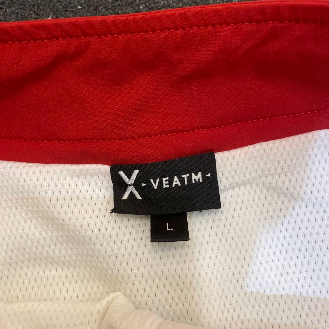 VEATM Lサイズ ホワイト/レッド/ブラック