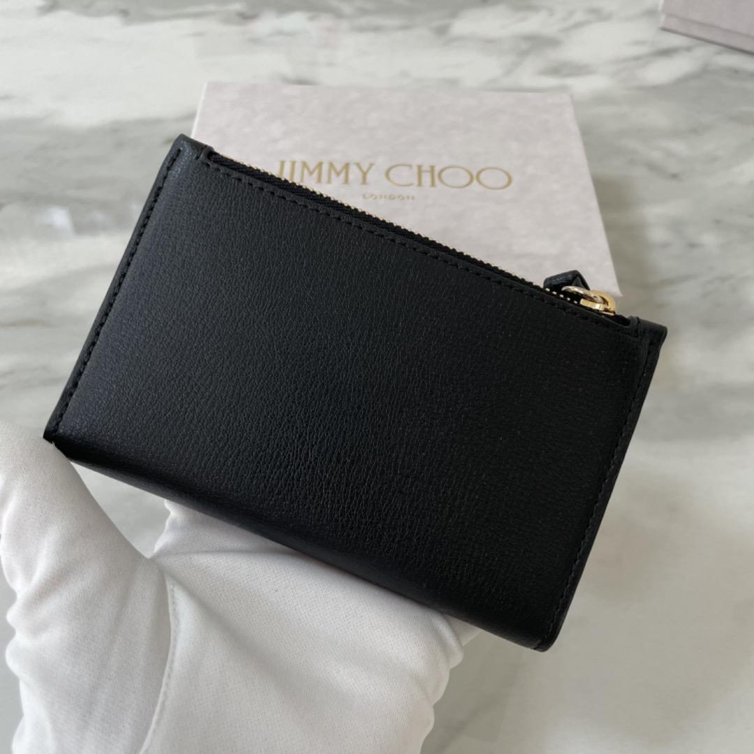 ジミーチュウ　LITZY 二つ折り　財布　ブラック　バッグ　スニーカー