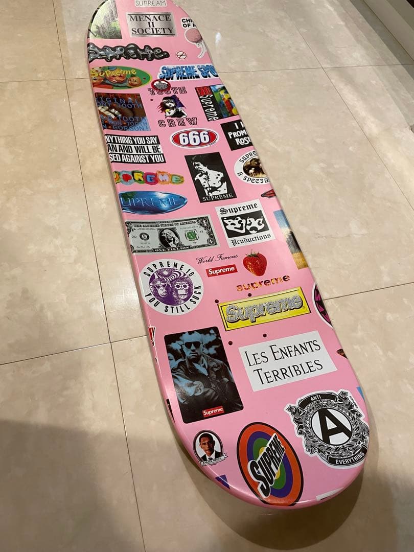 Supreme 2021SSステッカーアート ピンクデッキ