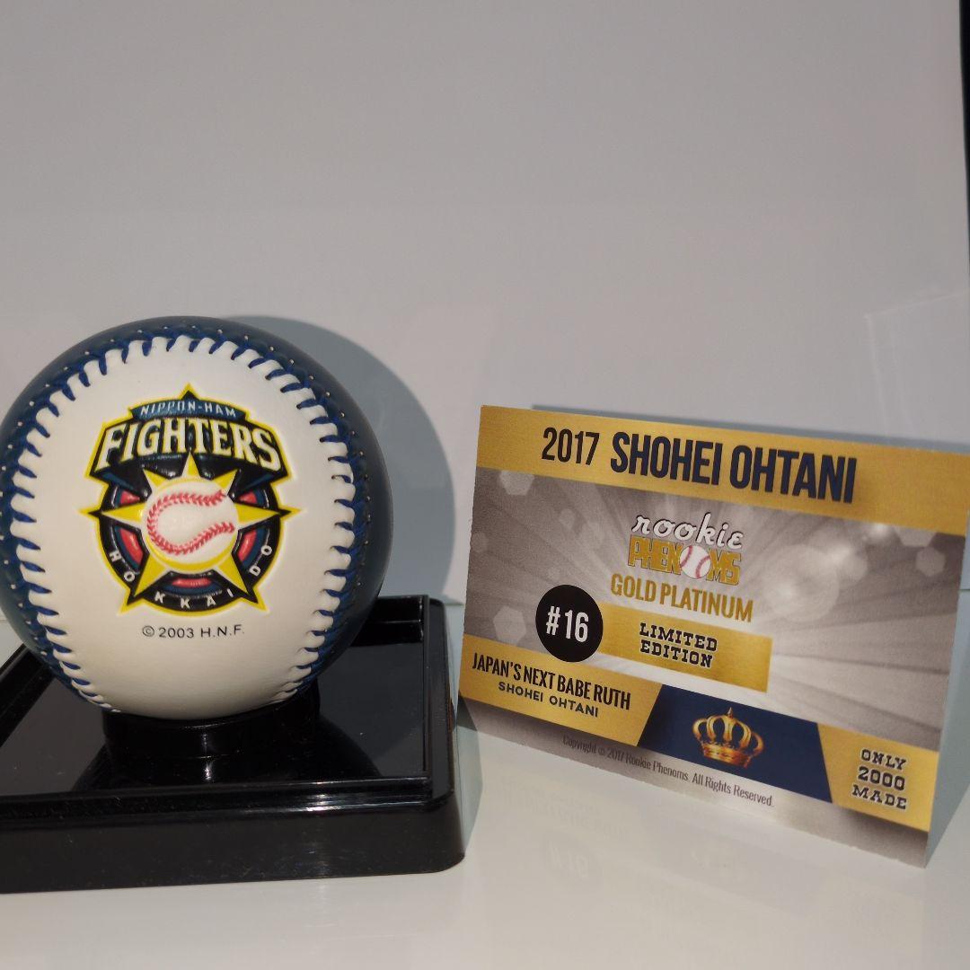 大谷翔平プリントサインボール、侍JAPANカード