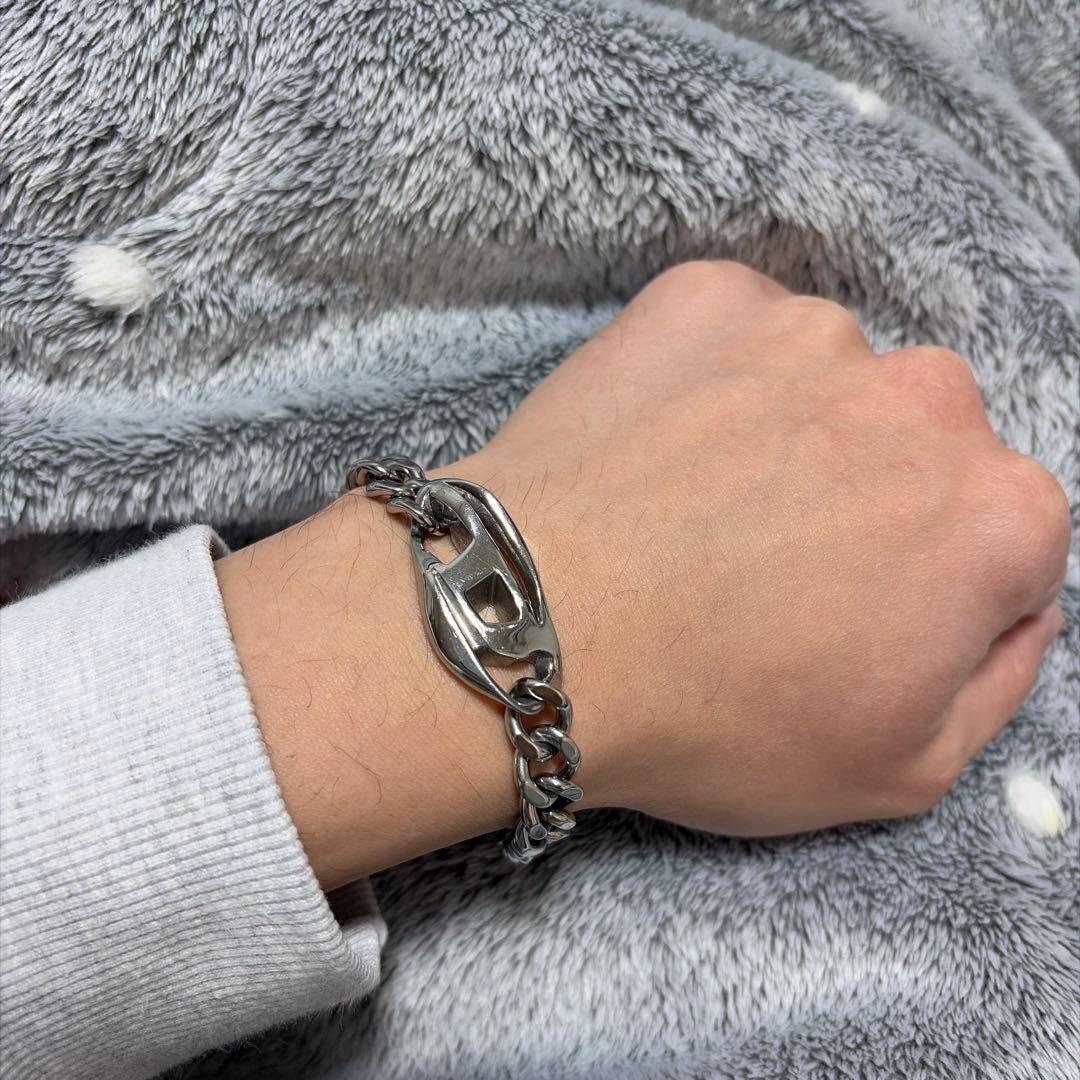 DIESEL チェーンブレスレット ステンレス