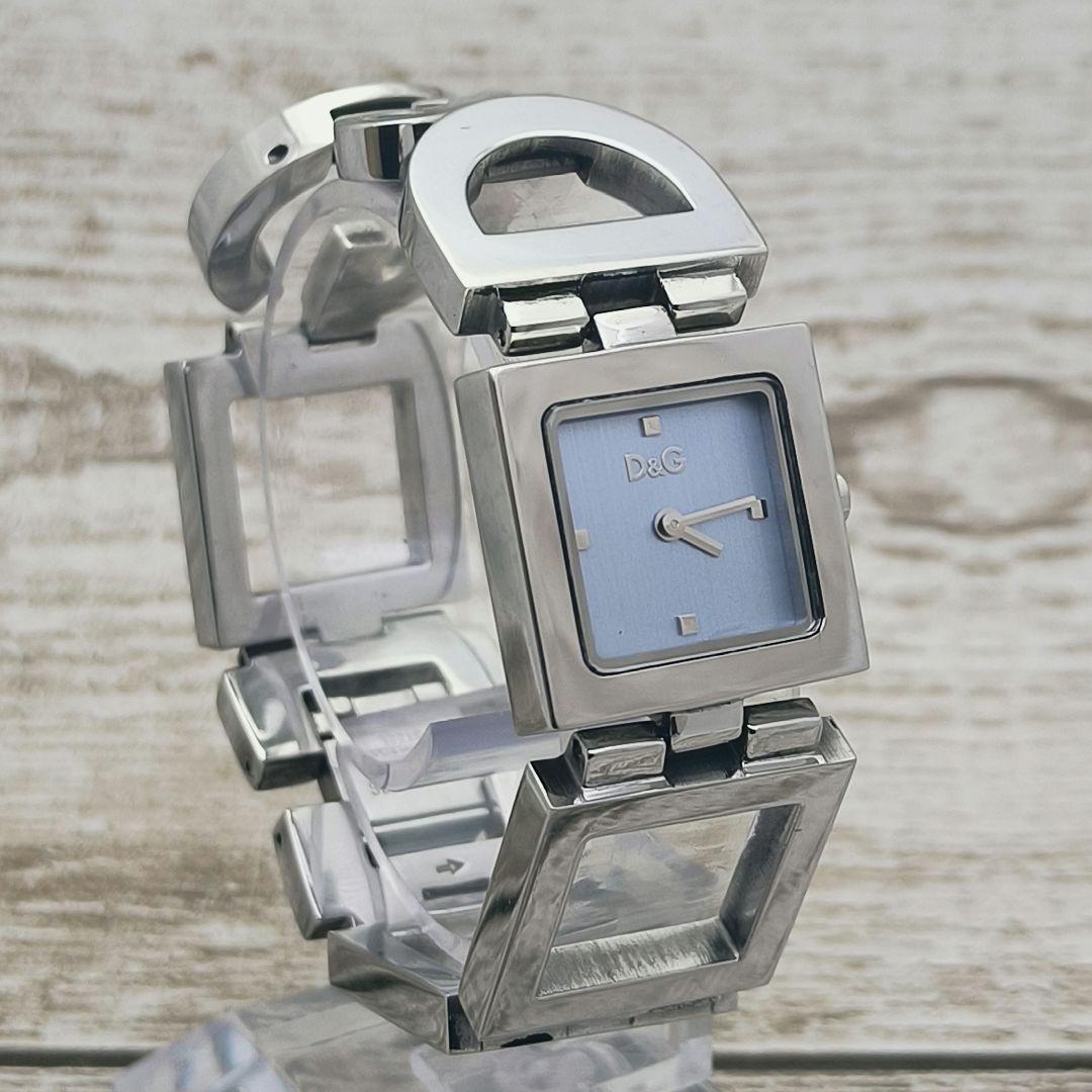 動作品　腕時計　D&G TIME　ドルチェ＆ガッバーナ　スクエア　ブレスレット