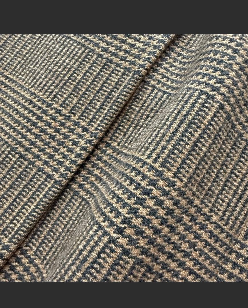 MaxMara グレンチェック柄ダブルブレストコート ウール 40サイズ