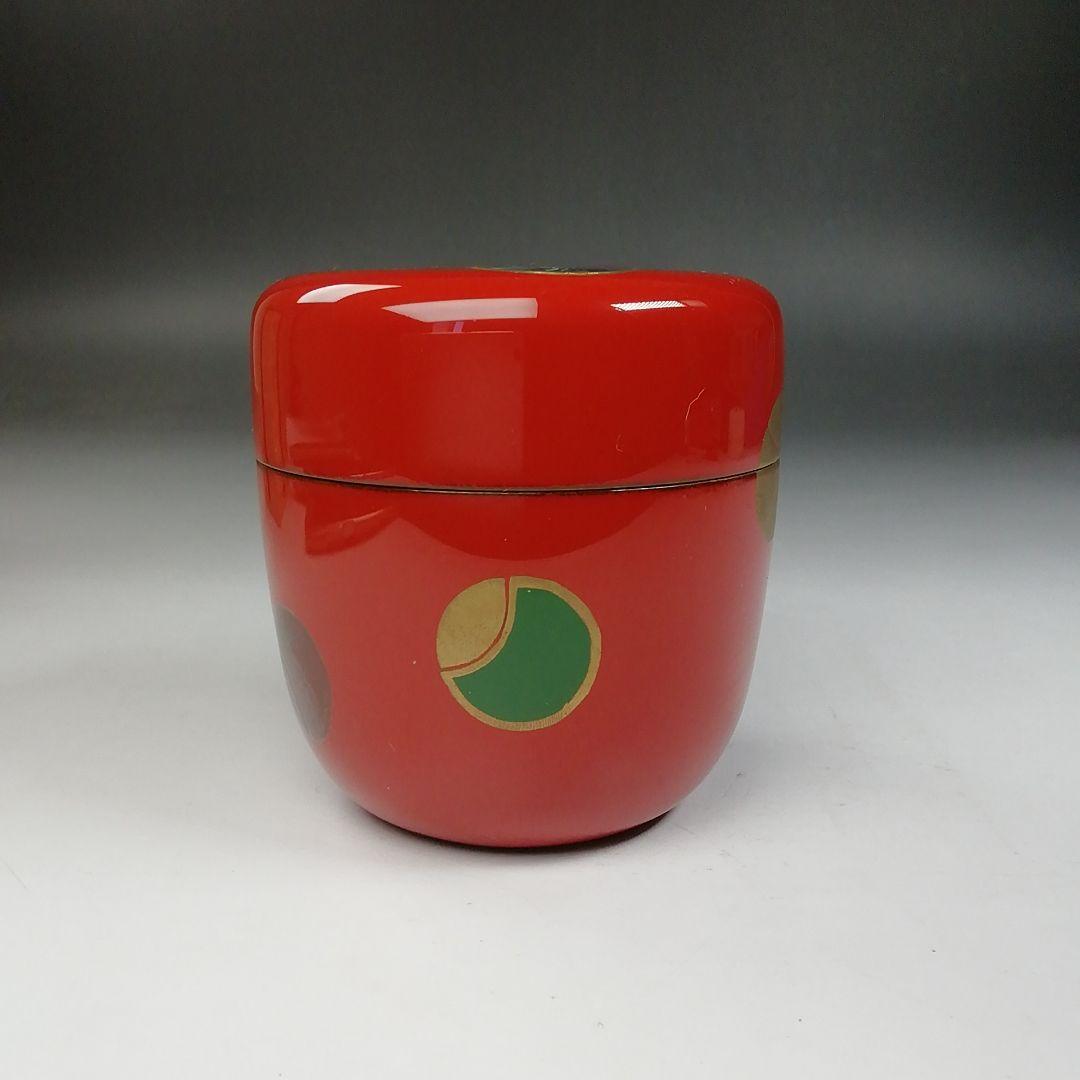 Ｔ７６７　棗　『壷々蒔絵』『中棗』『中村香鳳』　共箱　茶道具