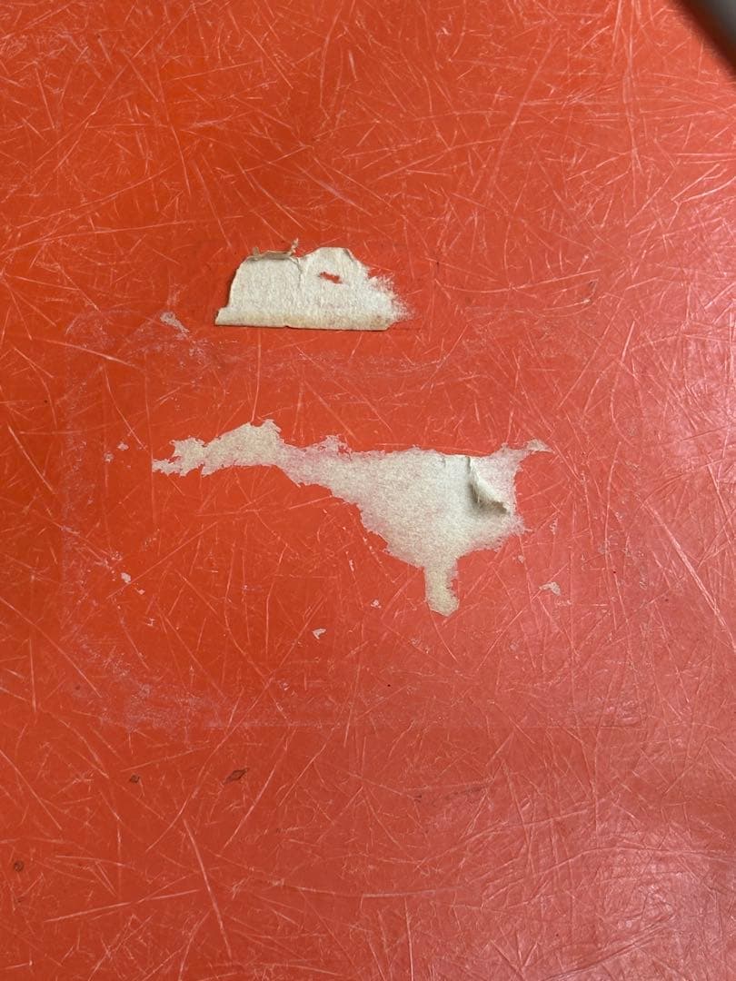 ハーマンミラー　シェルチェア　エッフェルベース　オレンジ　年代不明　ファイバー