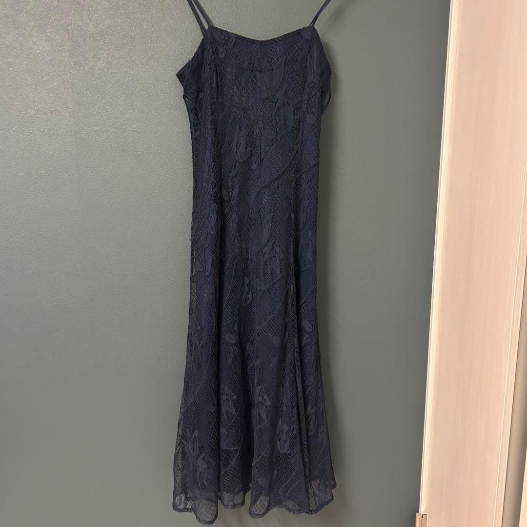 お呼ばれドレスネイビー 結婚式　dollydoll etoll.