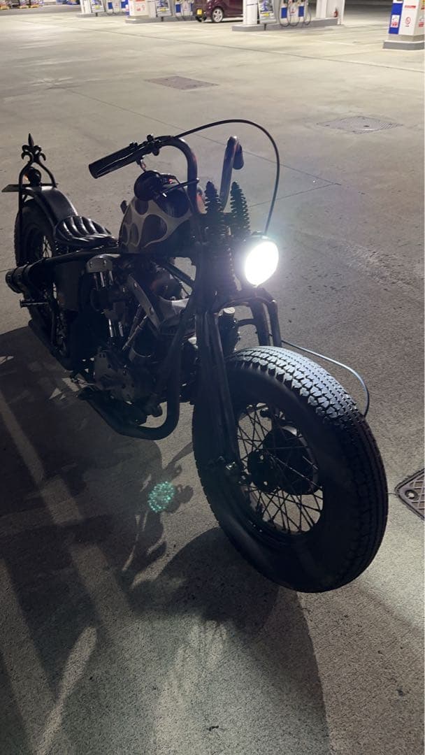 GUIDE H LED ヘッド ライト ガイド ビンテージ ハーレー バイク