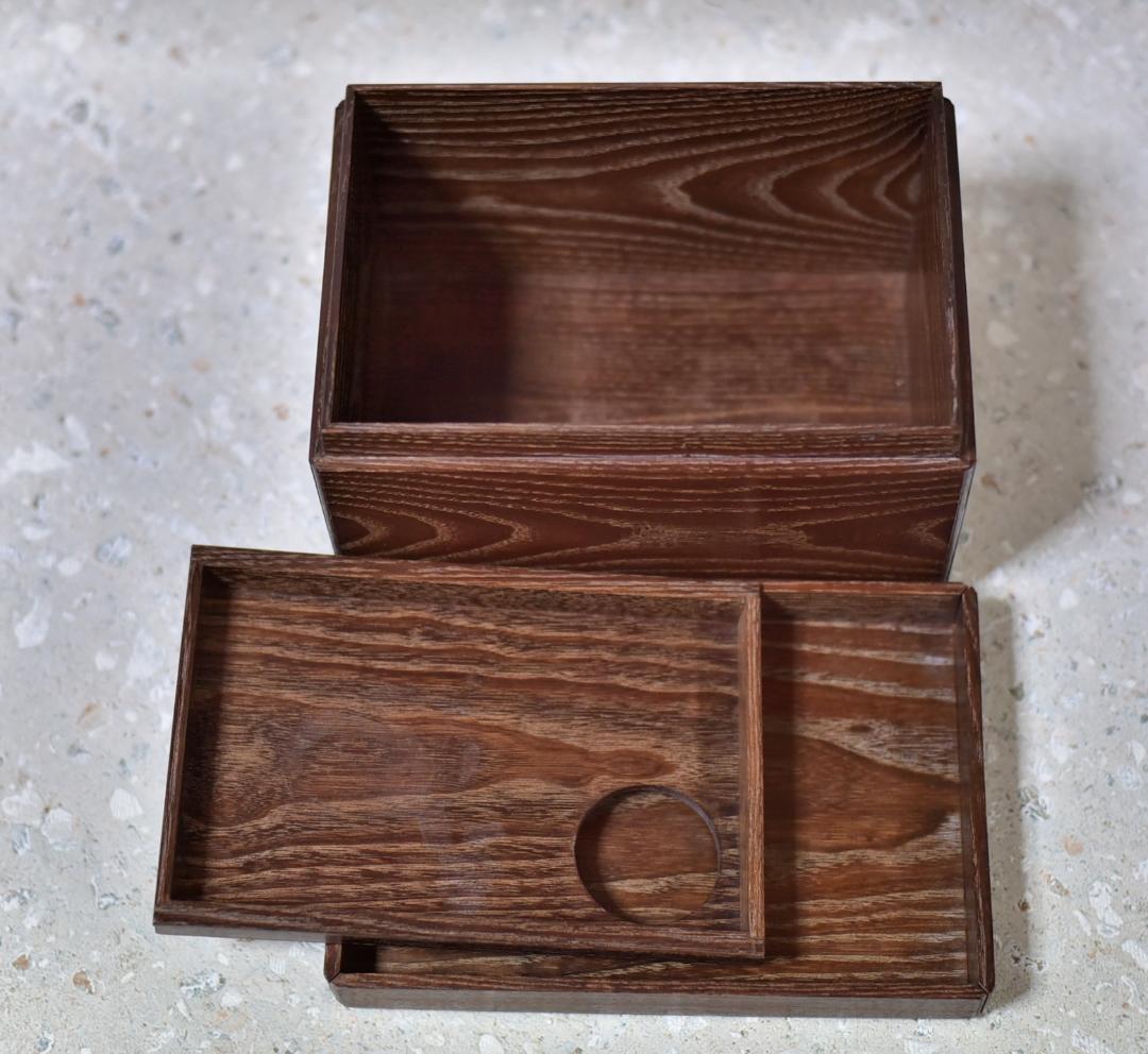 再値下げ、桑地利休茶箱セット（12点）【極上品】お茶道具/共箱