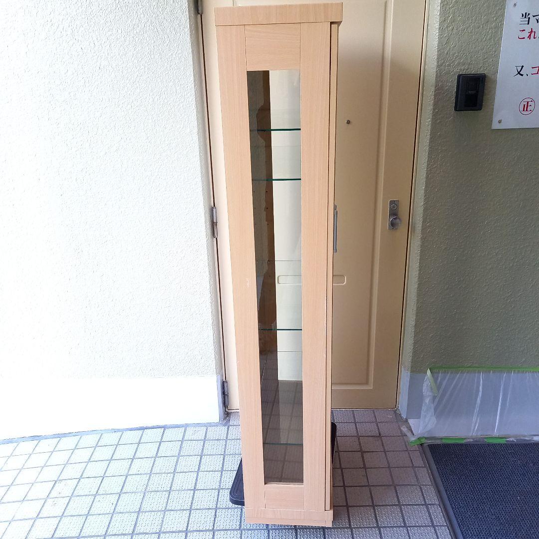 高さ160 幅62 奥行30(cm) コレクションケース 5段 ガラスケース