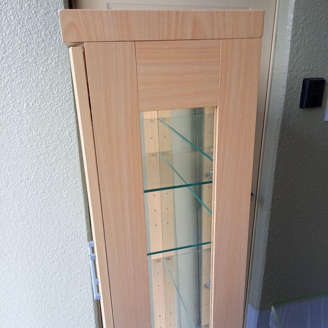 高さ160 幅62 奥行30(cm) コレクションケース 5段 ガラスケース