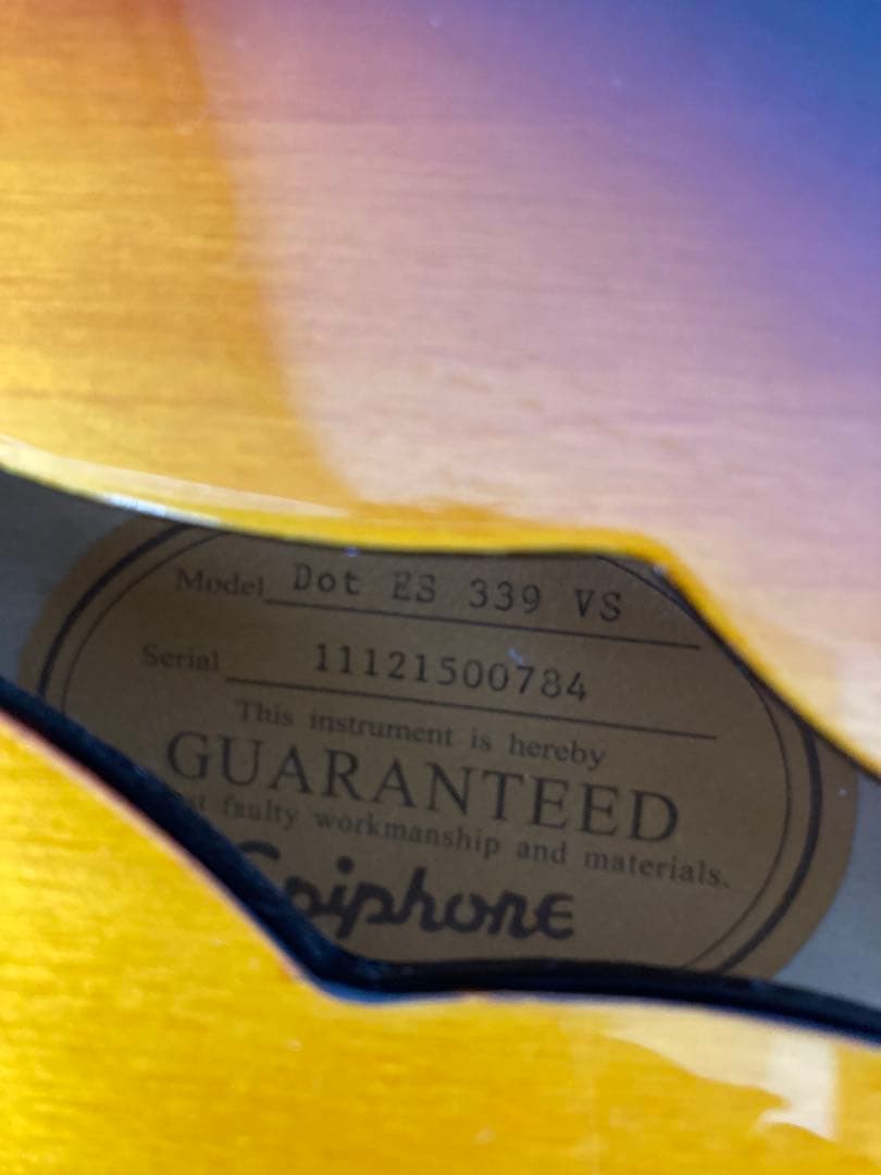 コ*コ様 Epiphone ES-339 サンバースト