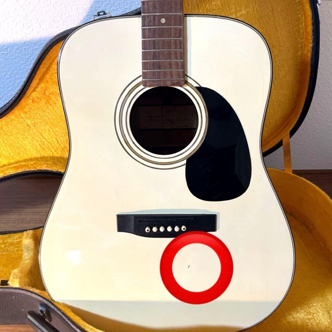 【商品】ヴィンテージ鈴木バイオリン ギター F-150W ホワイト　希少カラー