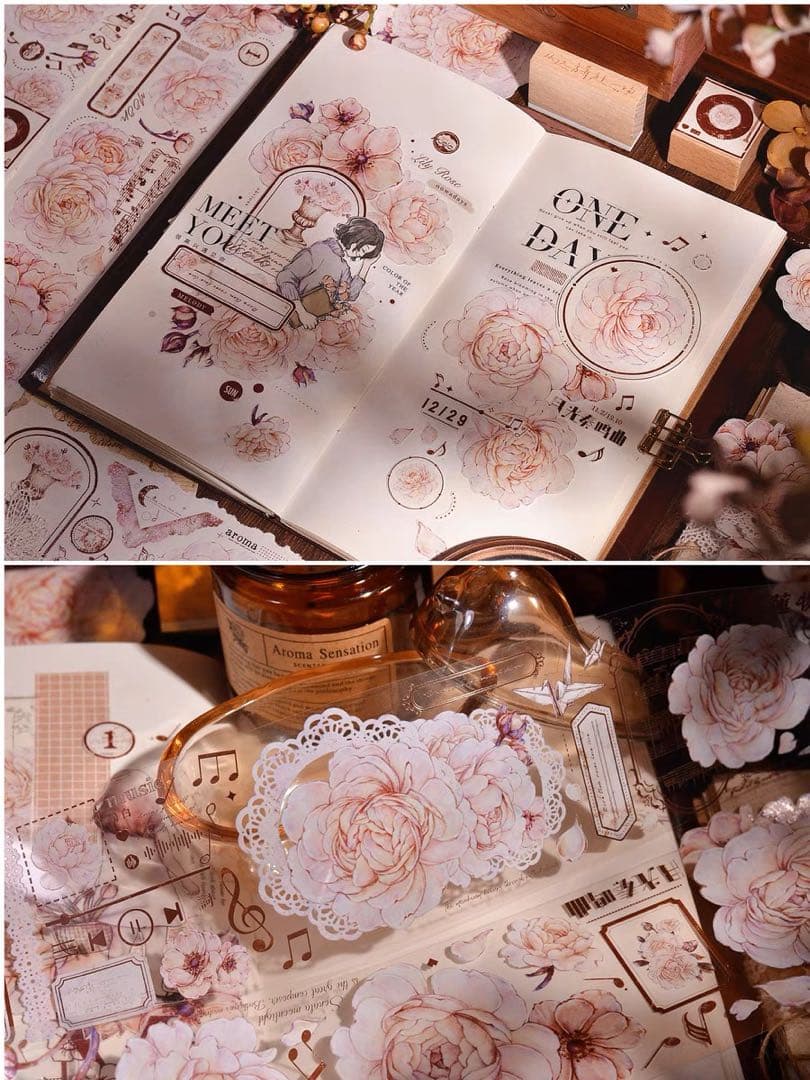 ⭐️SALE⭐️ 小白家文創《月白》海外マステ　マスキングテープ 【1099】