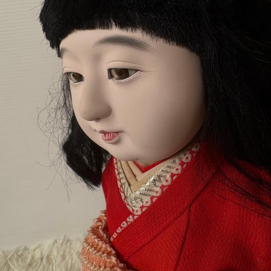 極美品 古い市松人形 45cm 箱入り 元箱