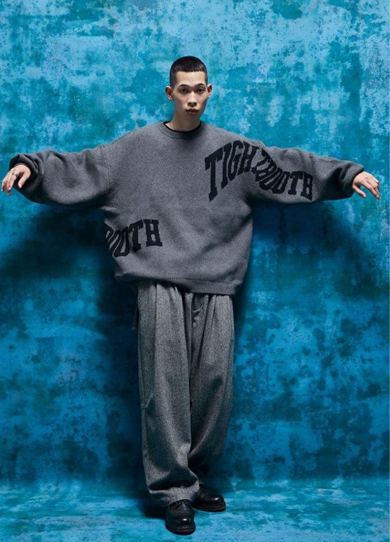 tightbooth ACID LOGO KNIT SWEATER 新品Lサイズ