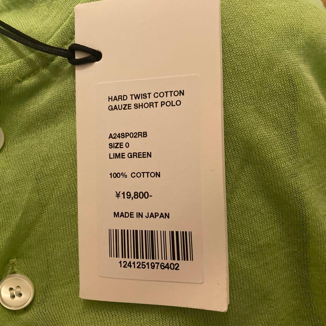 トップス AURALEE  HARD  COTTON GAUZE SHORT POLO