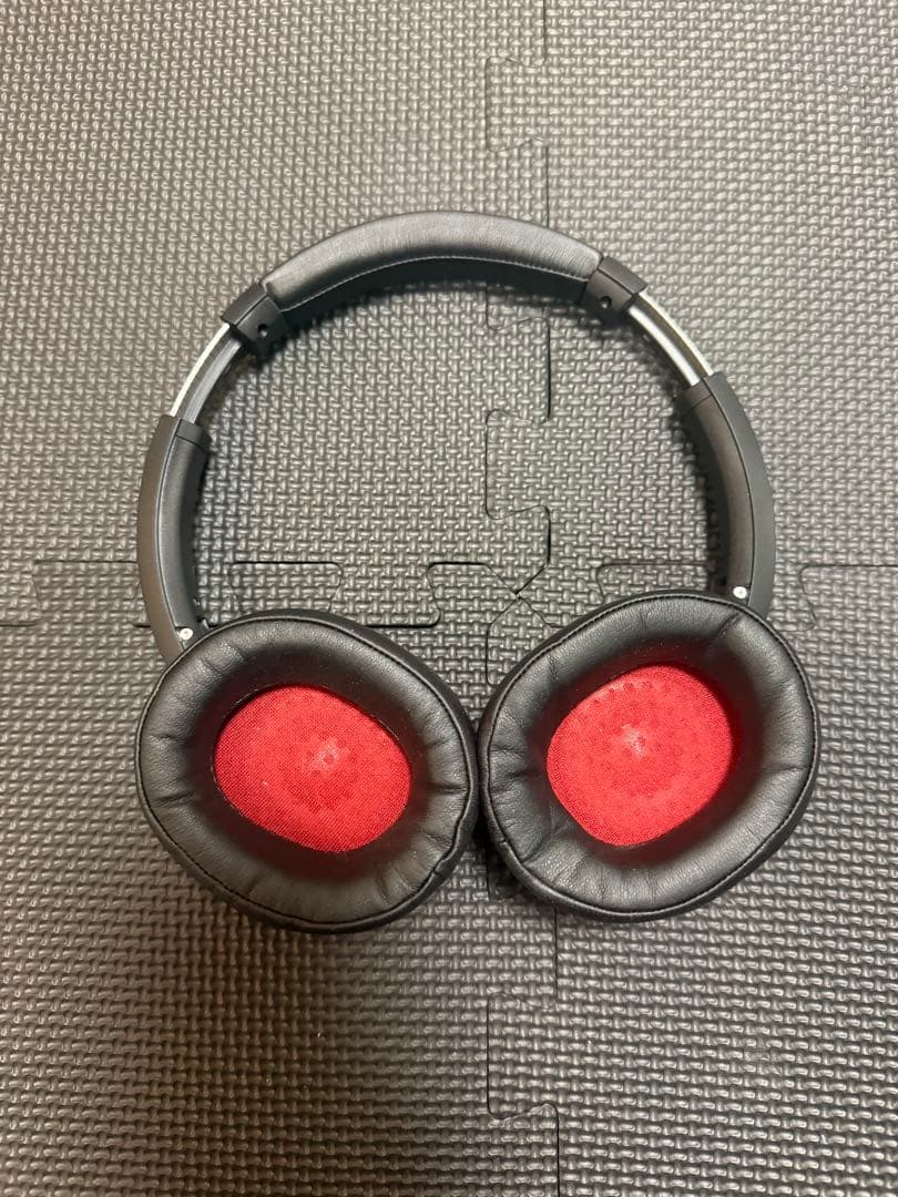 Audio-Technica ワイヤレスヘッドホン ブラック/レッド