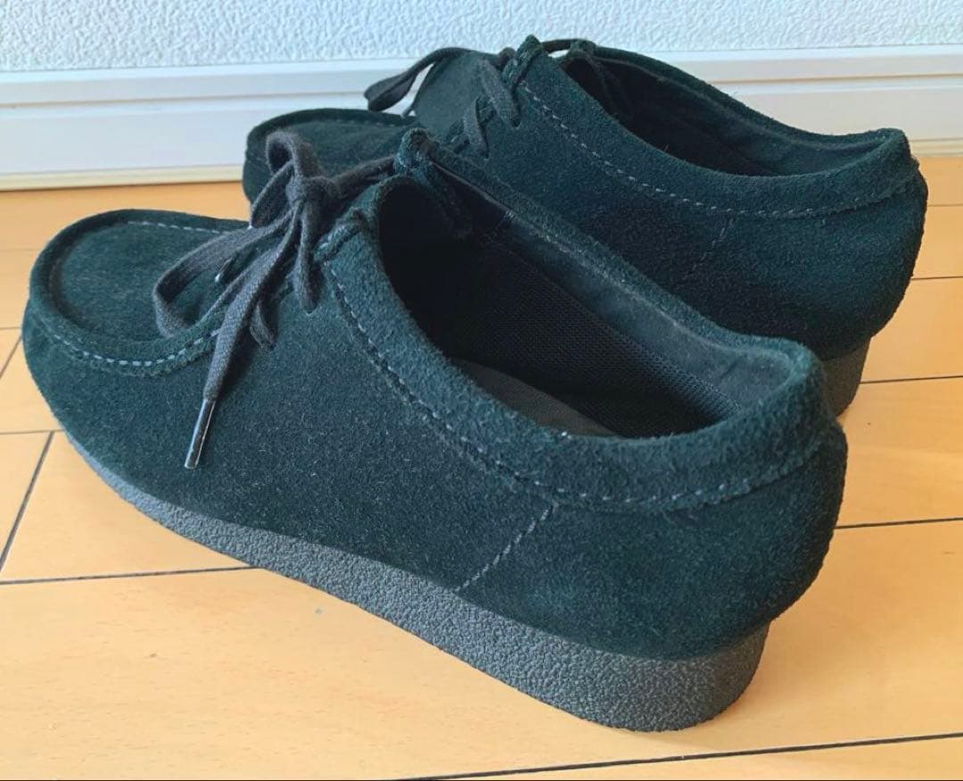 美品　Clarks WALLABEE 2 WP ブラック　スエード