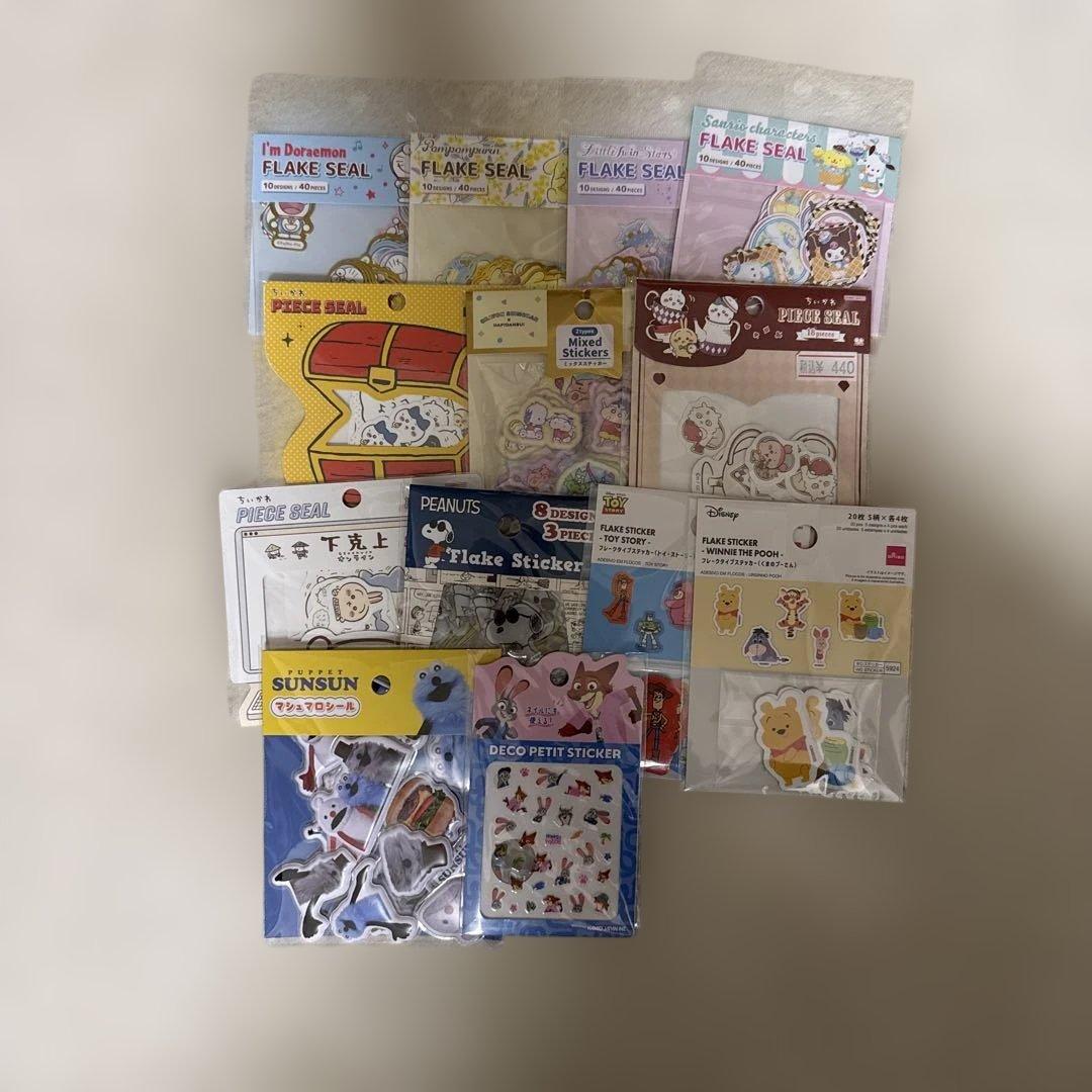 サンリオ　ちいかわなどシールいろいろセット