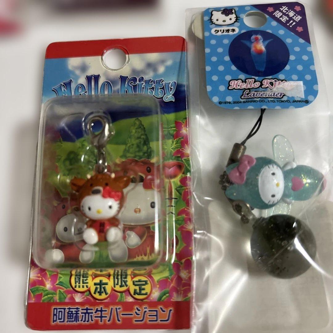 【未使用】ハローキティ ご当地根付けストラップとファスナーマスコット13個セット