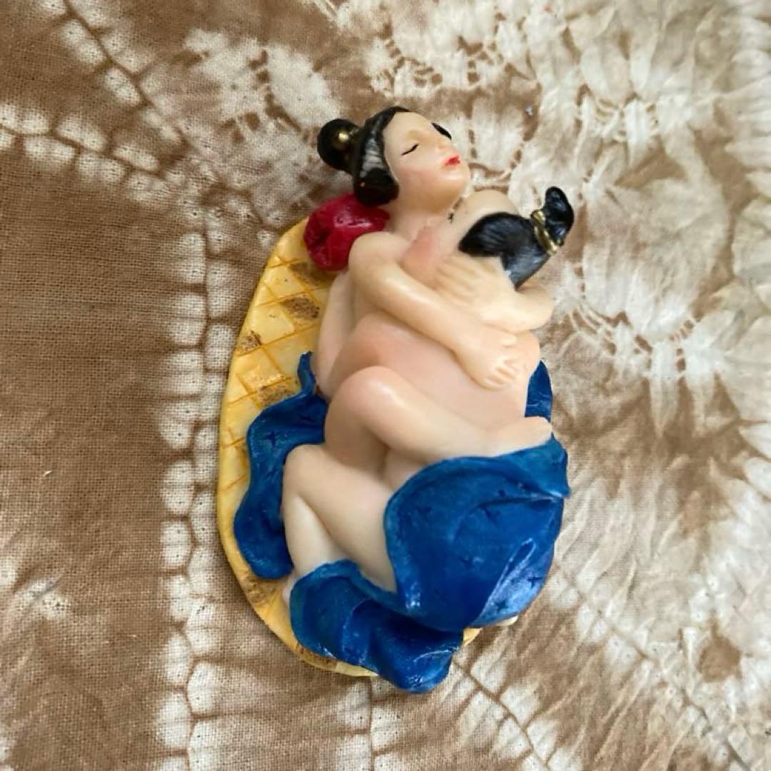 【珍品‼️】　春画陶器人形　置物　骨董品 4体セット