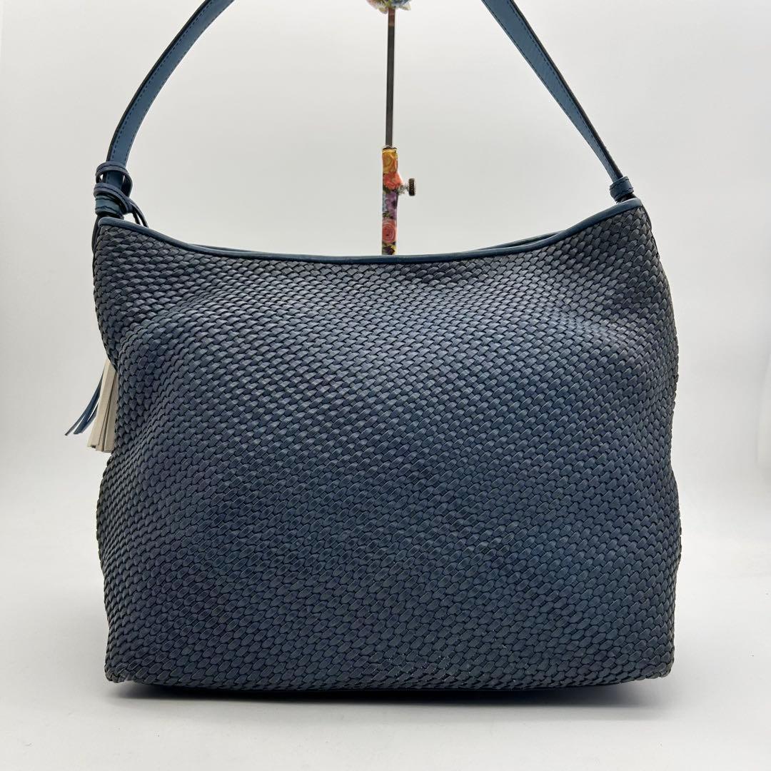 美品　トリーバーチ　ワンショルダーバッグ　編み込み　レザー　マックグロー　肩掛け