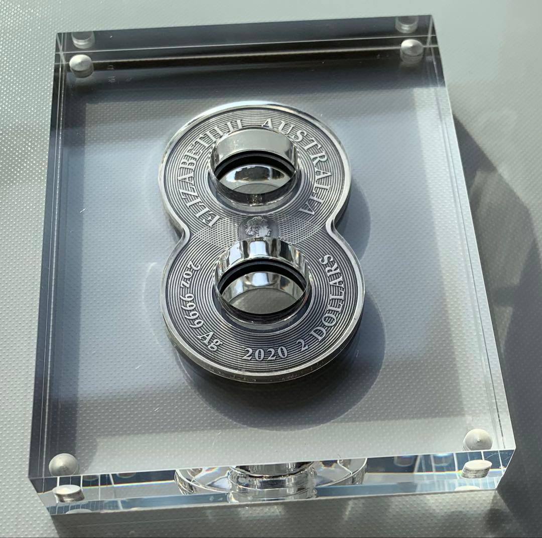 ドラゴンフェニックスエイトフィギュア2オンス銀貨　パースミント