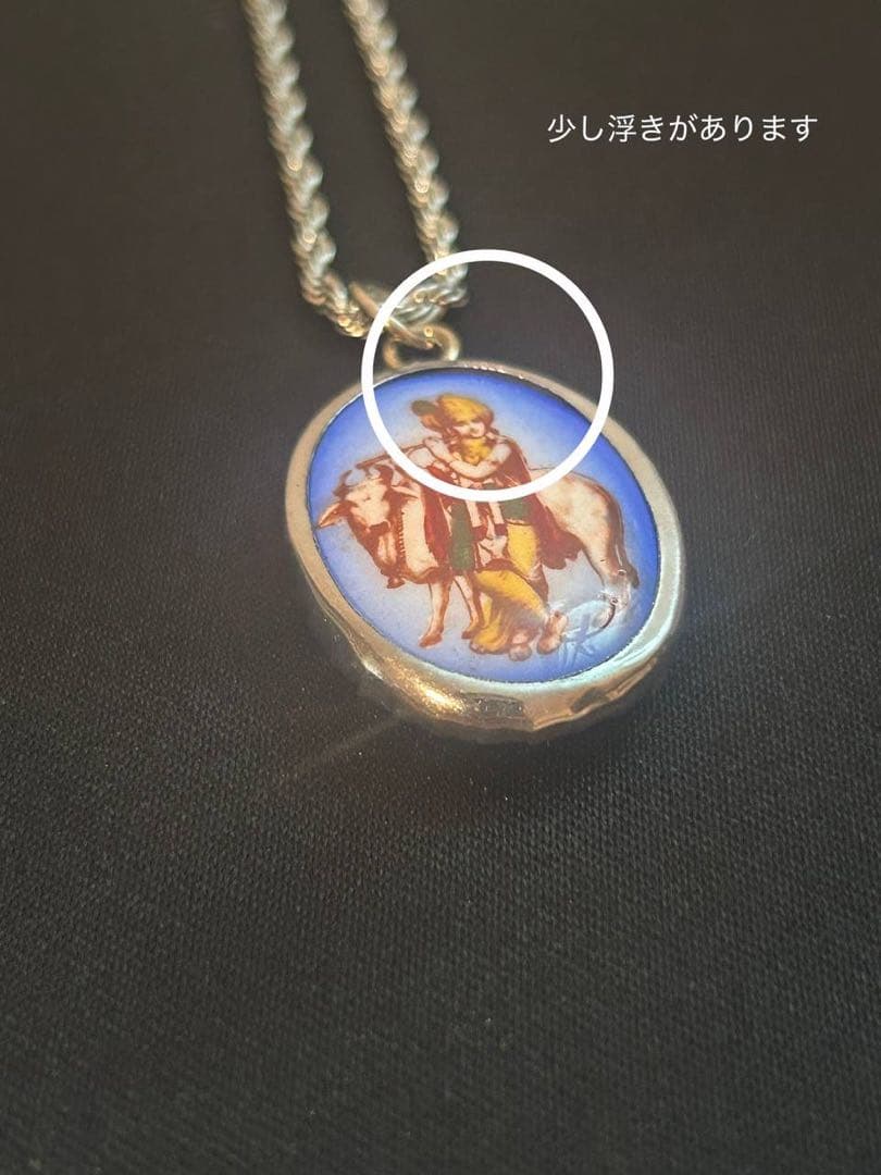 藤井風 イメージペンダント ネックレス 【オーム文字・クリシュナ・青】