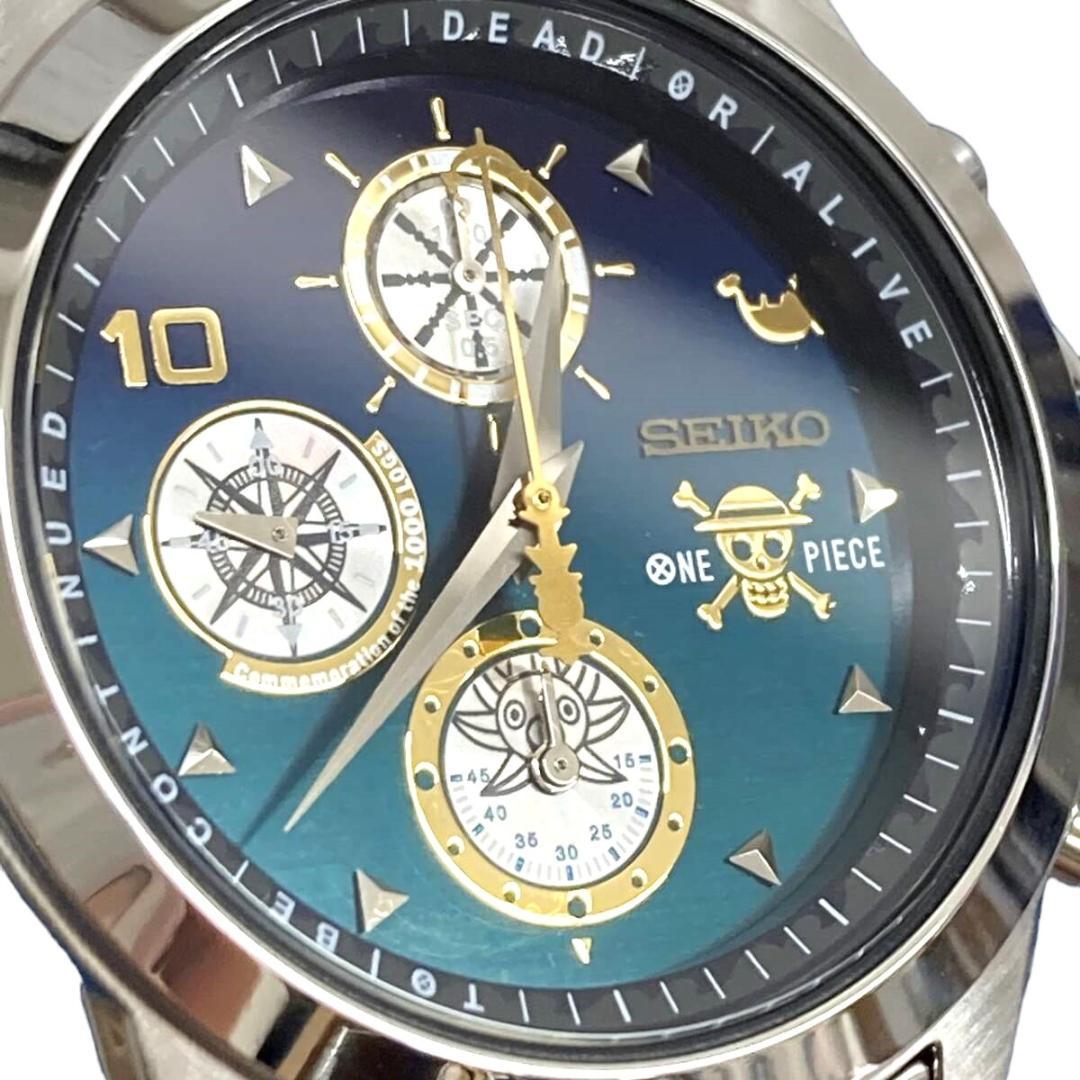 ▲未使用 5000本限定 SEIKO ONE PIECE 1000話記念クオーツ