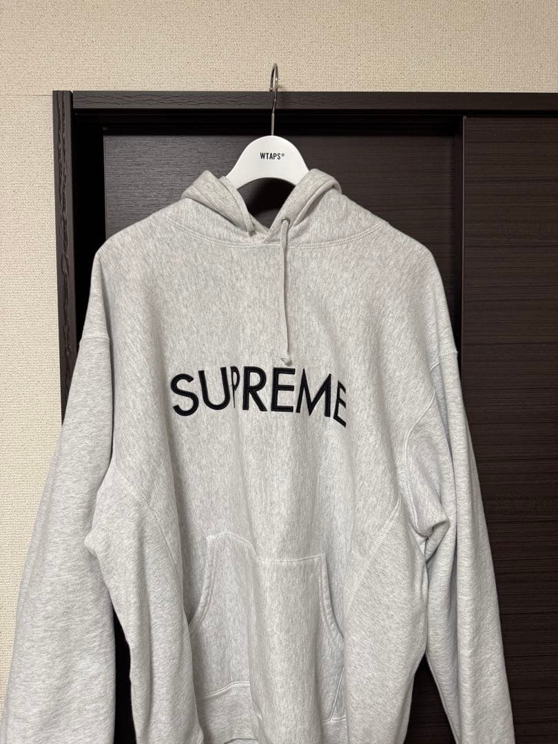 Supreme グレー パーカー XL