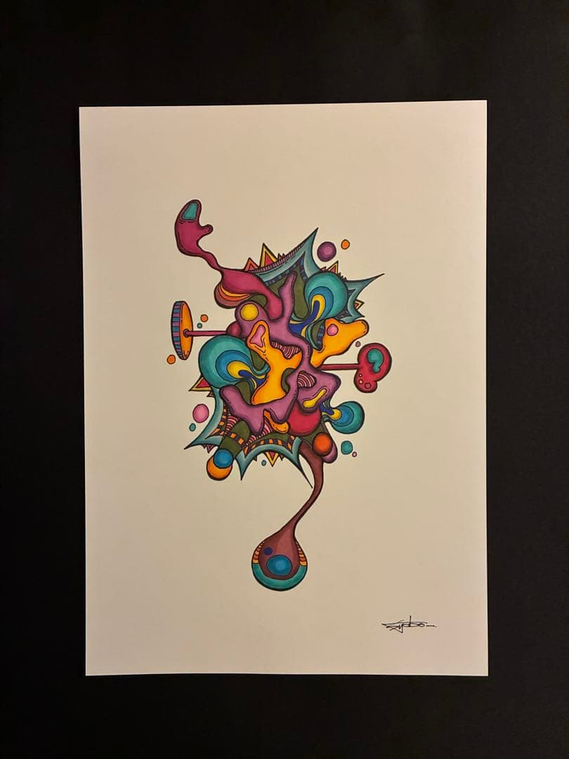 【純愛】syoboart オリジナル絵画　原画/A4