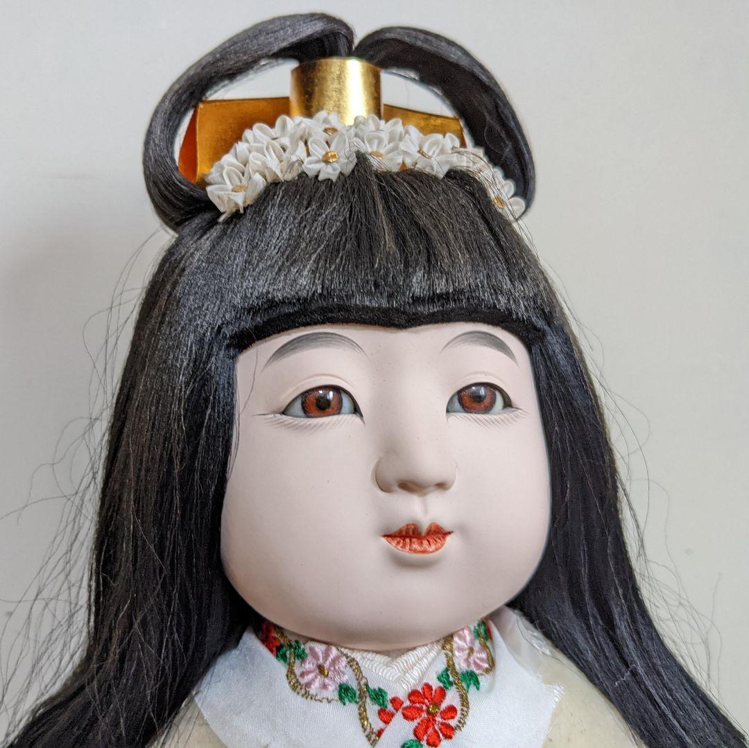 市松人形 豊徳斎 元賀章介作 女の子 裸 ボディのみ 台付き 着せ替え人形