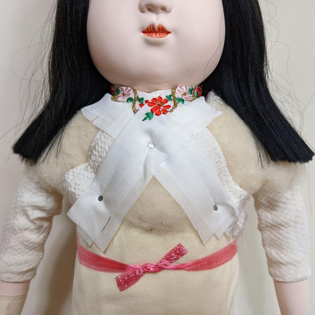 市松人形 豊徳斎 元賀章介作 女の子 裸 ボディのみ 台付き 着せ替え人形