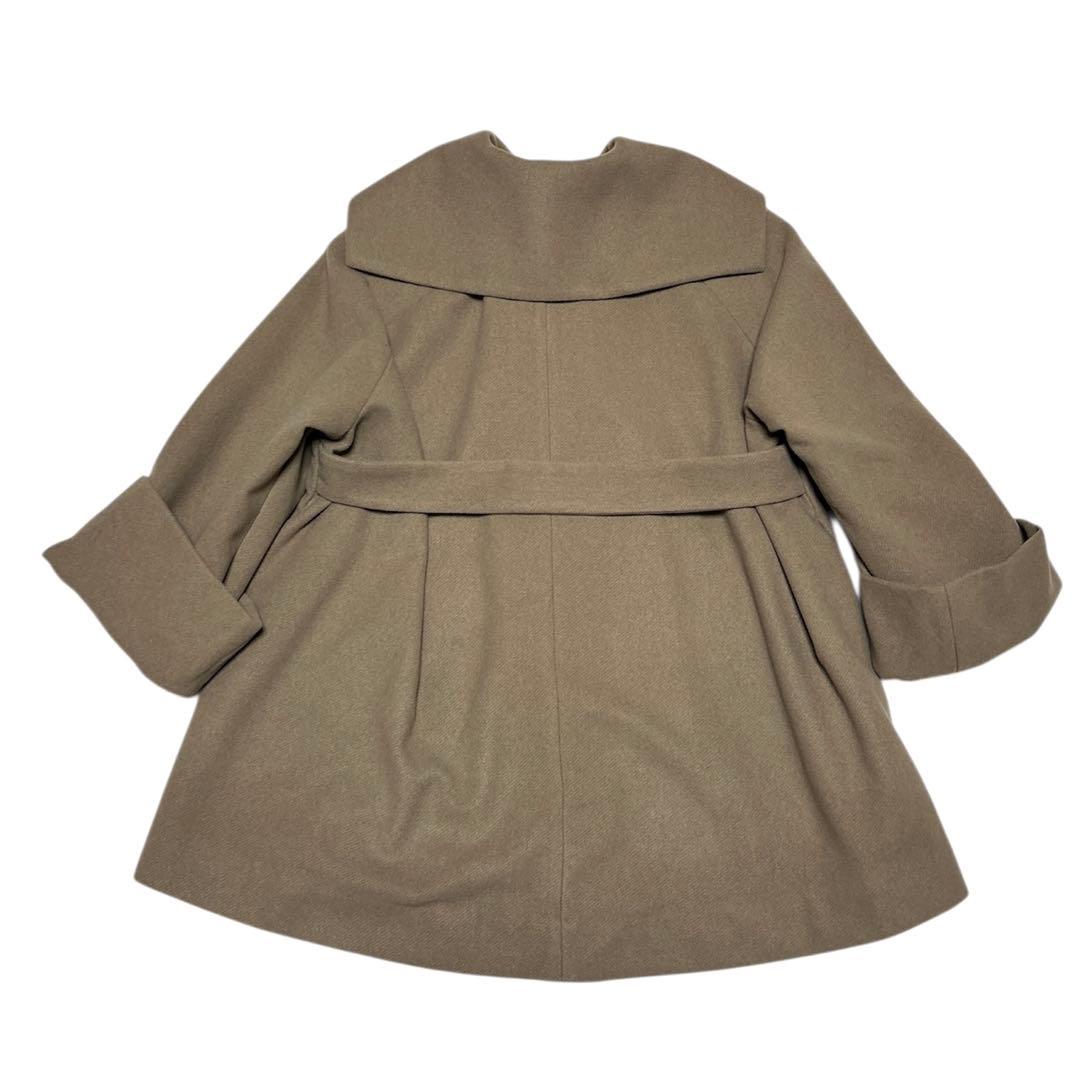 【新品】　eaphi big collar middle coat brown