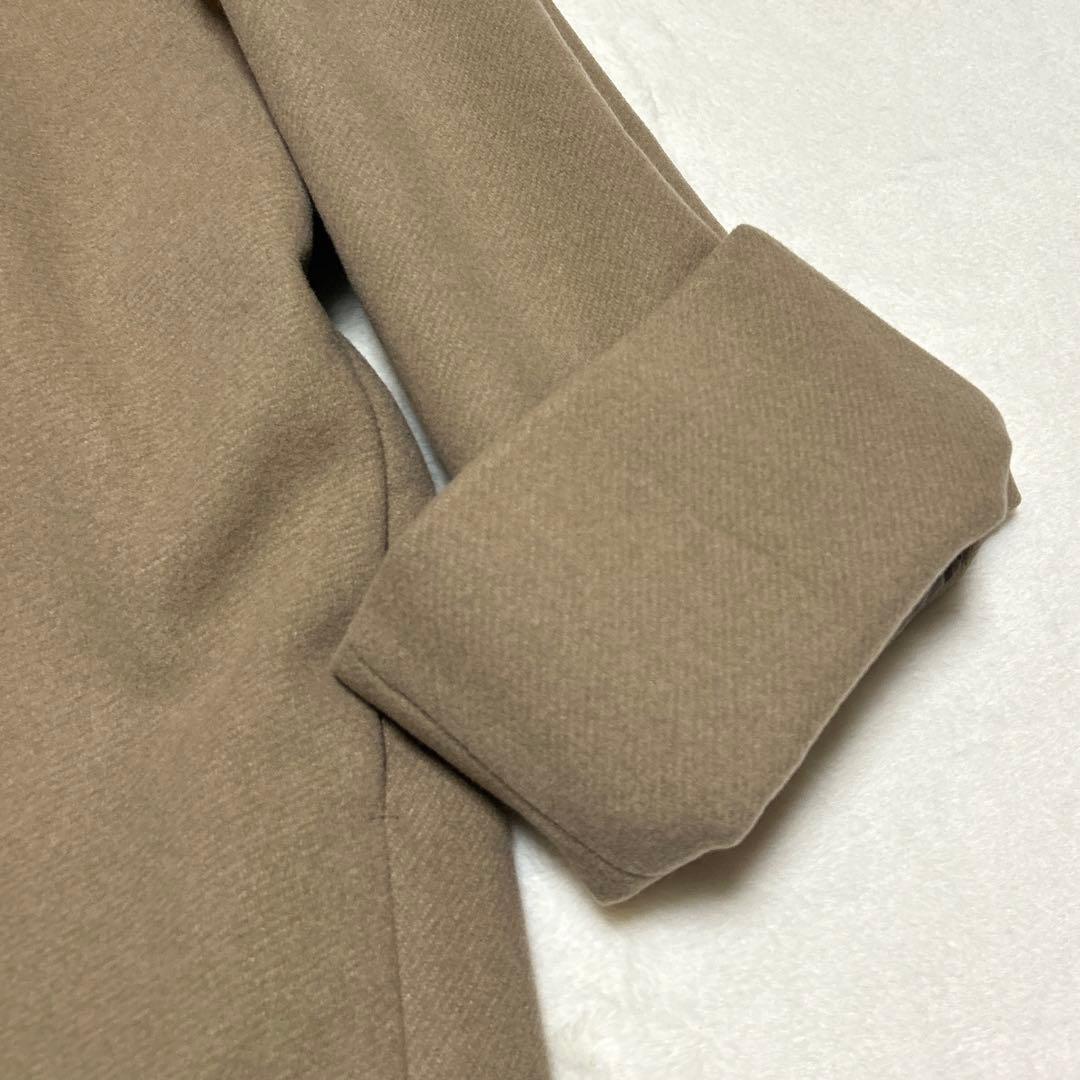 【新品】　eaphi big collar middle coat brown