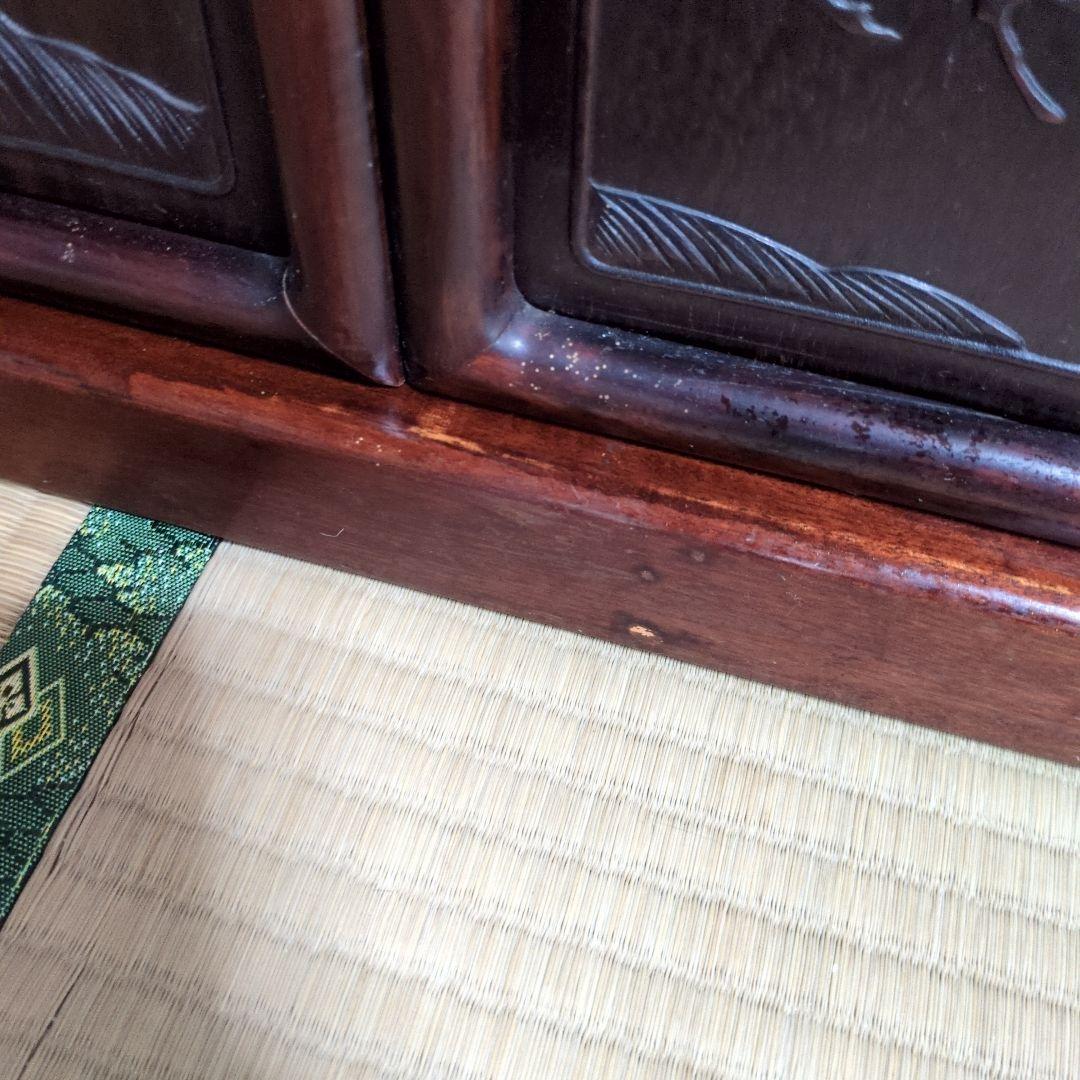 昭和レトロ 茶箪笥 シェルフ 唐木茶棚　飾り棚 アンティーク