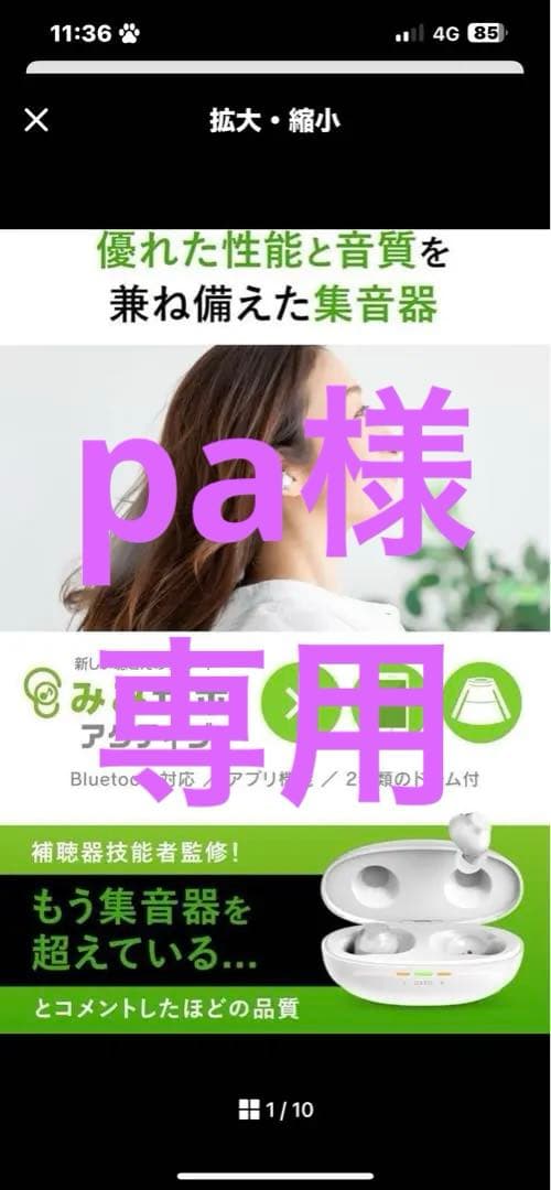 【プレミアム集音器】みみサポ アクティブ 集音器 イヤホン ブルートゥース