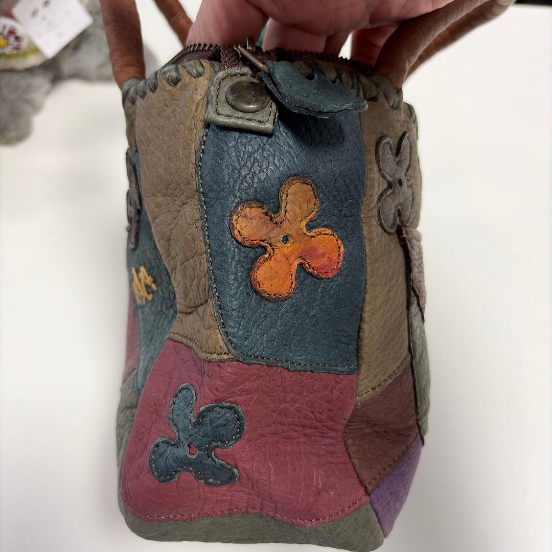 IBIZA　希少ペッカリー レザーハンドバッグ　美品！