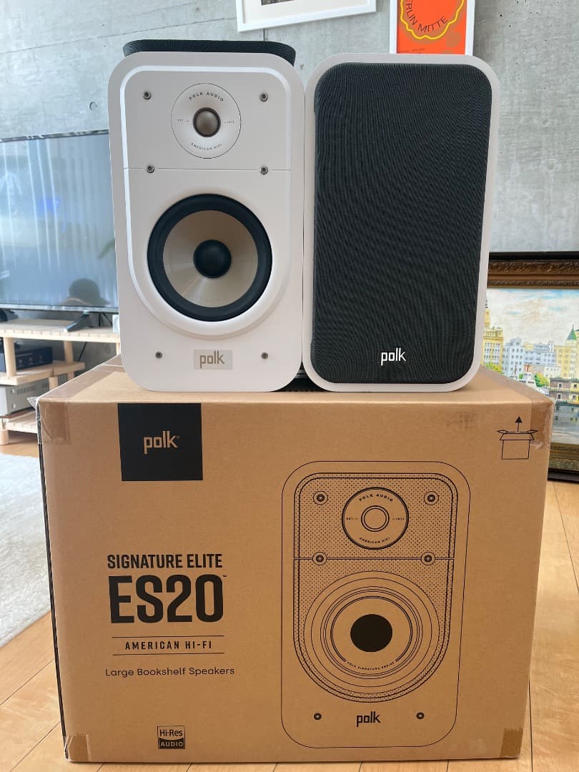 ［美品］Polk ES20 スピーカー　ホワイト