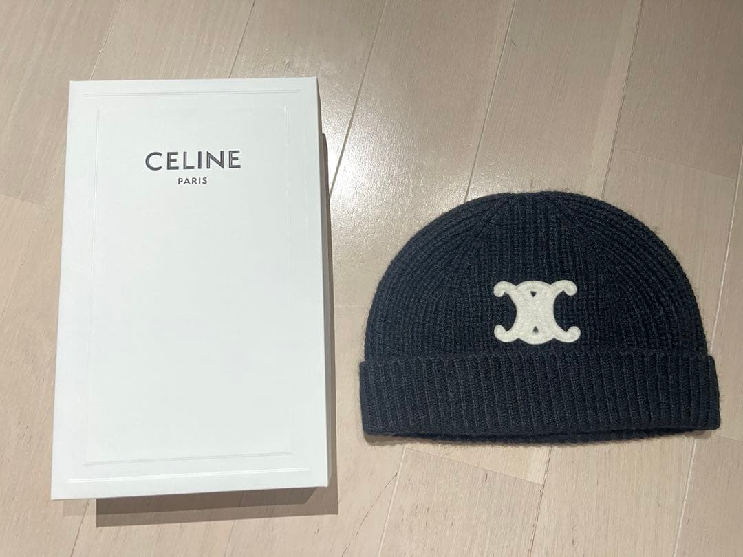 トリオンフ ニット帽 / シームレスカシミア ブラック