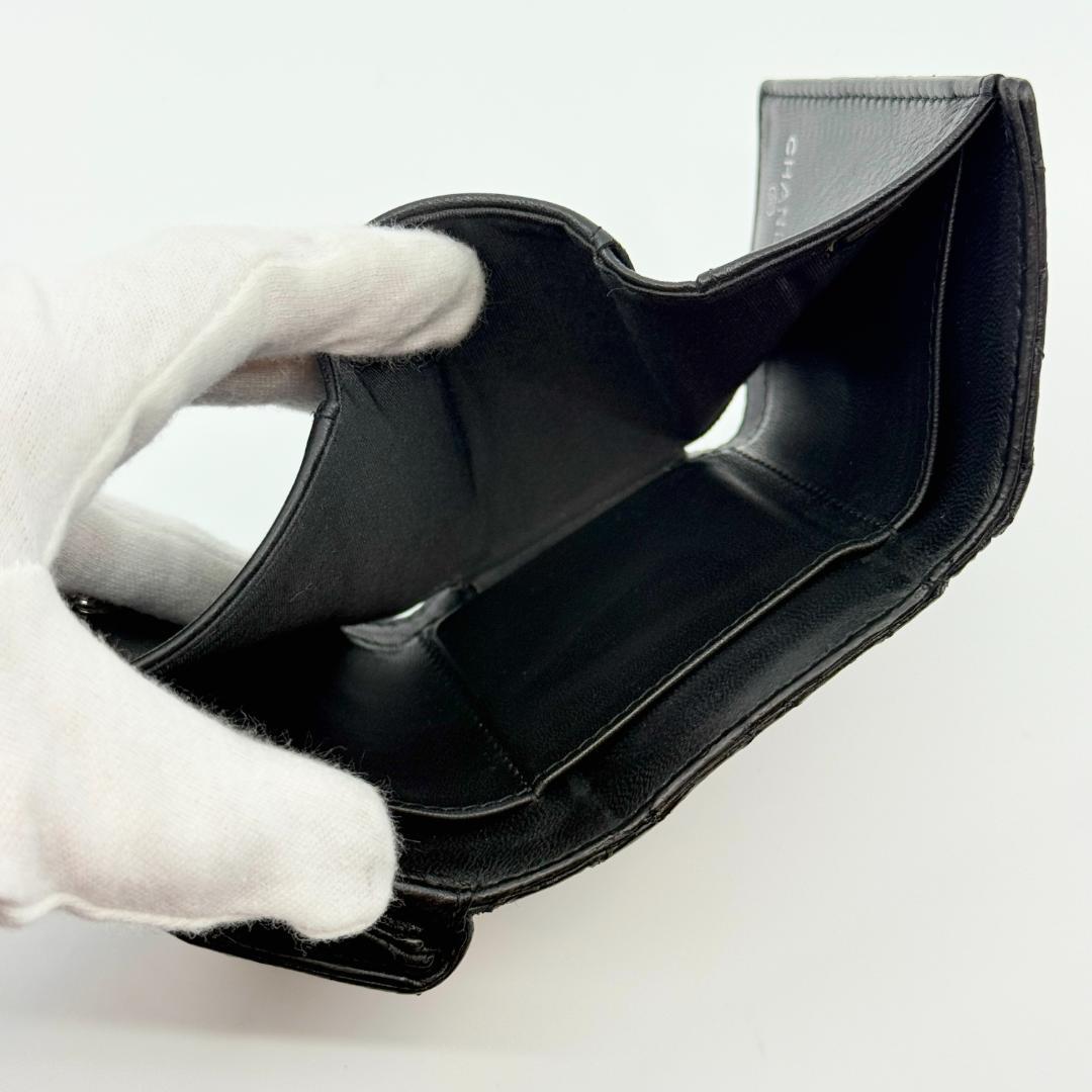 CHANEL シャネル ボーイシャネル 三つ折り財布　スモールウォレット