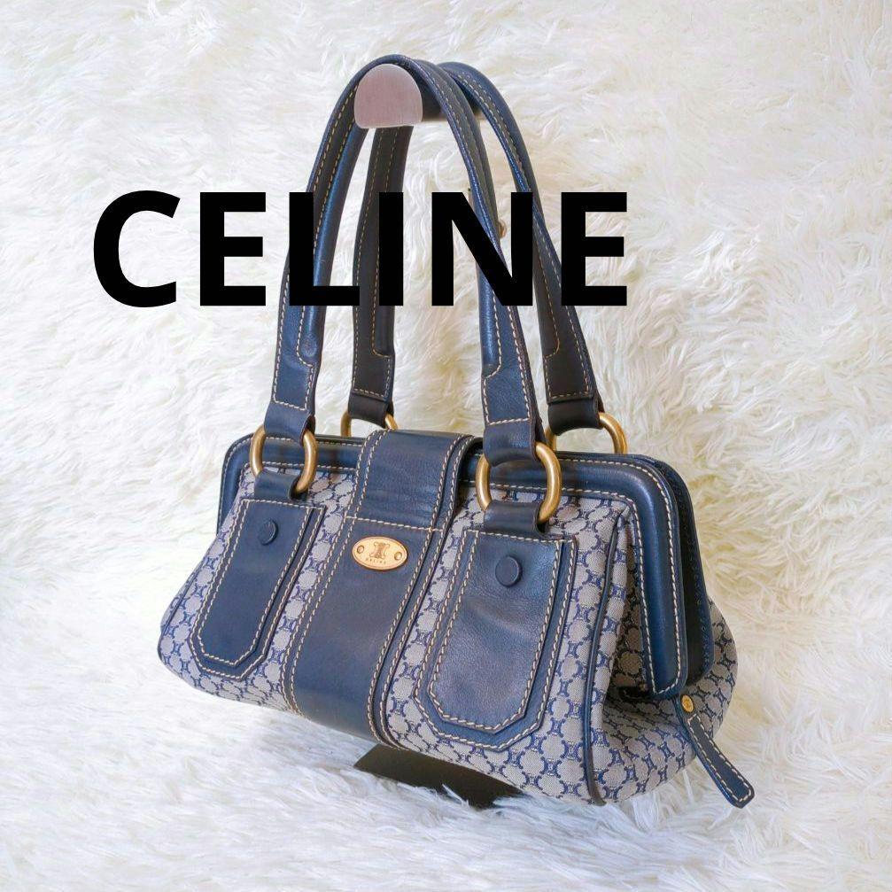 CELINE ハンドバッグ ドクターズバッグ ネイビー