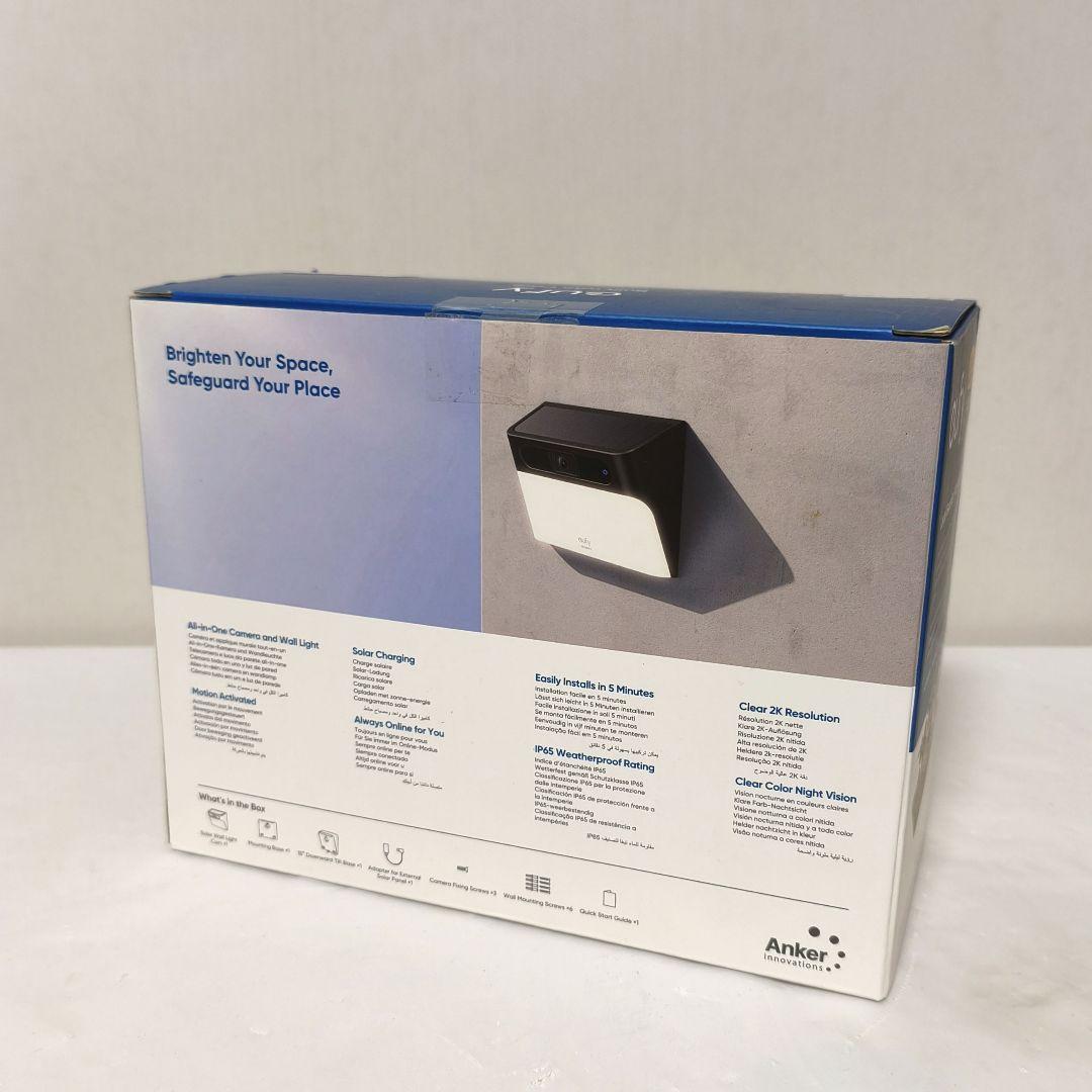 【極美品】アンカー Eufy Solar Wall Light Cam S120