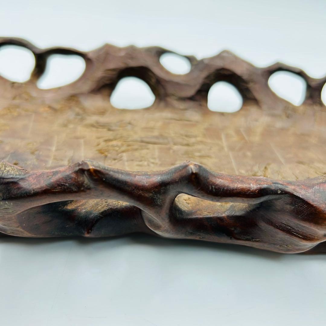 【唐木花台　煎茶台　飾台　盆栽台　香炉台】茶道具　華道具　香道具　アンティーク